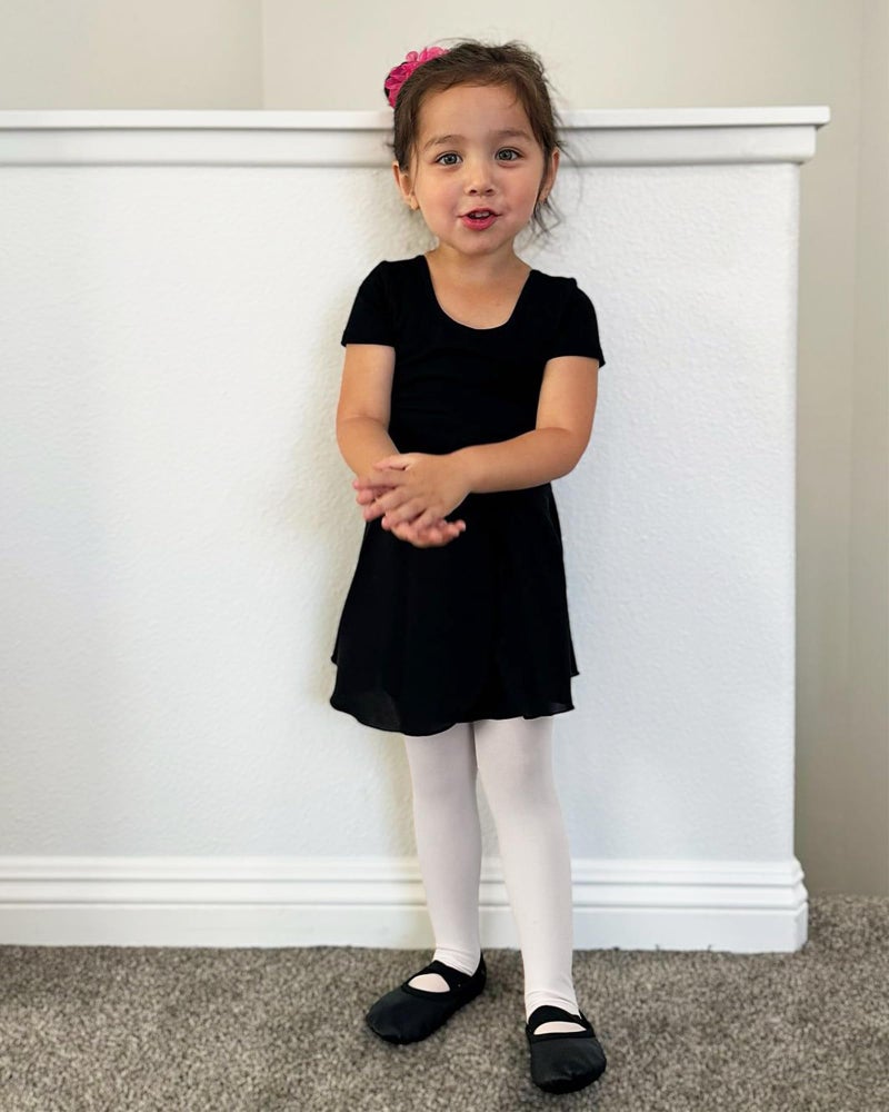 Stelle Leotard for Girls Black Ballet Dance Leotard Gymnastics Outfits with Bow Back (Toddler/Little/Big Kids) (Black, 5-6 Years) - Image 3